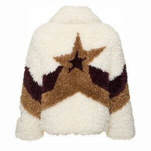 Perfect Moment Reversible Faux Shearling Star Jacket - Luxury Winter Coat